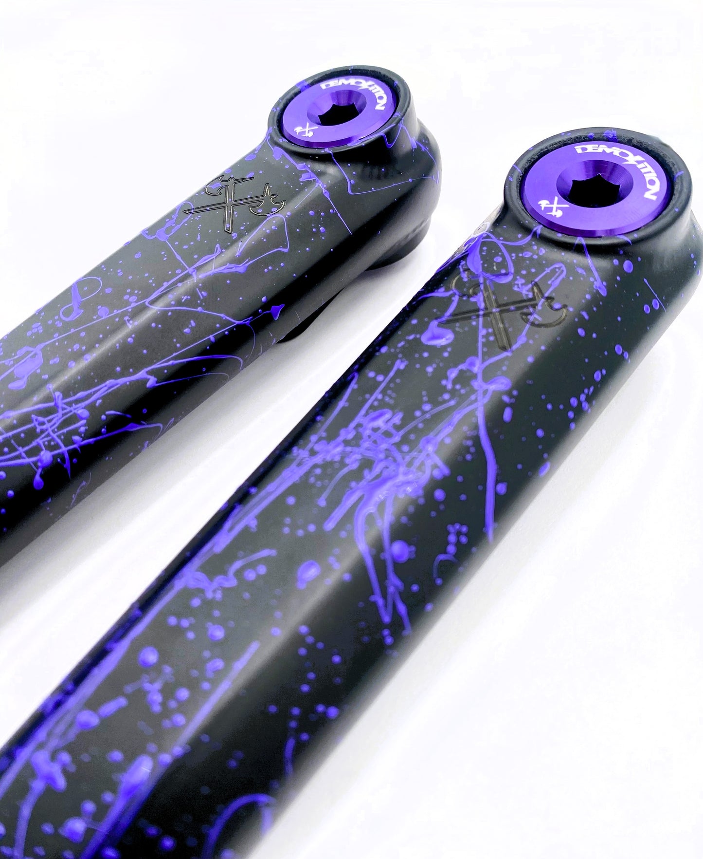 Demolition Revolt 24mm Cranks Limited Edition Splatter Versions