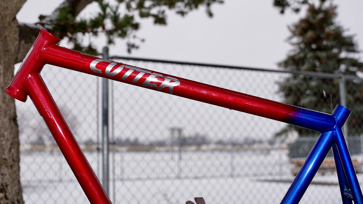 Volume Cutter 700c Red/Blue Colorway Frame