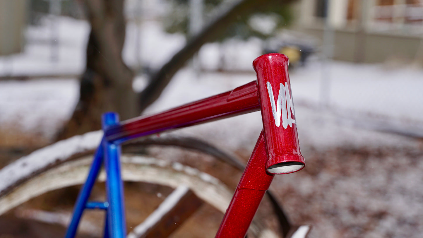 Volume Cutter 700c Red/Blue Colorway Frame